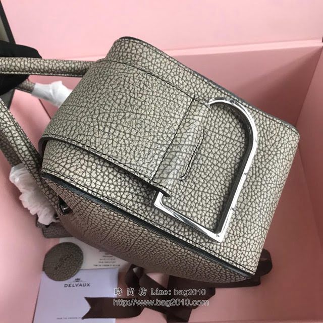 DELVAUX女包 Delvau單肩斜挎包 半手工Cool box 中號 德爾沃女手提包 手拎包 黑白雪花  fcs1182
